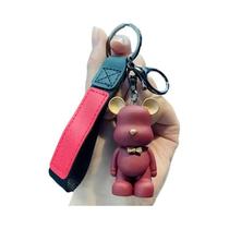 Chaveiro De Urso Com Gravata Borboleta Em PVC Kawaii, Pingente De Animal De Desenho Animado, Charme