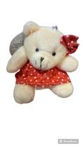 Chaveiro de urso com vestido e laço