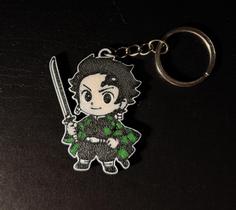 Chaveiro Demon Slayer Tanjiro Nezuko em 3D 5cm Chaveiro Demon Slayer Tanjiro Nezuko em 3D 5cm