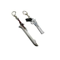Chaveiro Devil May Cry Dante's Rebellion, espada e pistolas