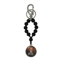 Chaveiro Dezena de São Bento com Mosquete em Metal - Pérola Preta - 10mm Chaveiro Dezena de São Bento com Mosquete em Metal - Pérola Preta - 10mm