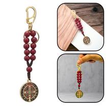 Chaveiro Dezena Medalha De São Bento Vermelho Chaveiro Dezena Medalha De São Bento Vermelho