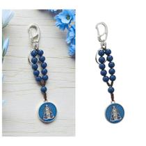 Chaveiro Dezena Nossa Senhora Aparecida Azul Chaveiro Dezena Nossa Senhora Aparecida Azul