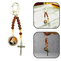 Chaveiro Dezena Santa Rita de Cássia Marrom Chaveiro Dezena Santa Rita de Cássia Marrom