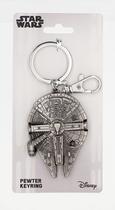 Chaveiro Disney Star Wars Millennium Falcon - Metal Prateado