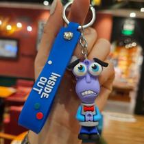 Chaveiro Divertidamente 2 Emoções Alegria Raiva Medo Nojo Tristeza Vários Personagens 3D