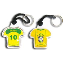 Chaveiro do Brasil Camisa com GEL Sortido - Pacote com 12