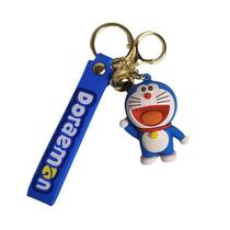 Chaveiro Doraemon Chef, figura de PVC, porta-chaves de desenho animado Chaveiro Doraemon Chef, figura de PVC, porta-chaves de desenho animado