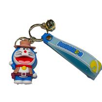 Chaveiro Doraemon Cowboy Hat Anime Chaveiro em PVC para fãs de anime Chaveiro Doraemon Cowboy Hat Anime Chaveiro em PVC para fãs de anime