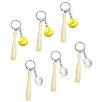Chaveiro Doromy 6pcs Mini Taco de Softball Baseball 7,5cm Chaveiro Doromy 6pcs Mini Taco de Softball Baseball 7,5cm