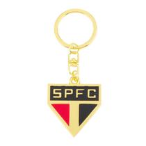 Chaveiro dourado escudo time 4cm - spfc Chaveiro dourado escudo time 4cm - spfc