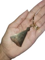 Chaveiro Dourado Nossa Senhora Aparecida Metal Chaveiro Dourado Nossa Senhora Aparecida Metal