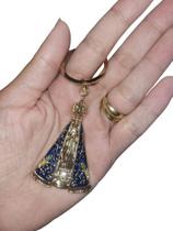 Chaveiro Dourado Nossa Senhora Aparecida Metal Resistente Chaveiro Dourado Nossa Senhora Aparecida Metal Resistente