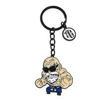 Chaveiro Dragon Ball Z Krillin Master Roshi em liga de zinco Chaveiro Dragon Ball Z Krillin Master Roshi em liga de zinco