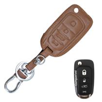 Chaveiro E Capa Proteção Chave Canivete 4 Botões Fiat Fastback Cronos Argo Pulse Toro Strada