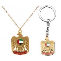 Chaveiro e colar UAE Eagle Totem Presente do Orgulho Nacional