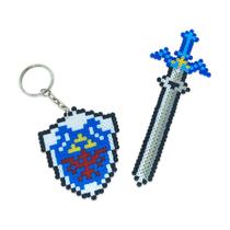 Chaveiro e marcador de pagina pixel art (hama bead) zelda