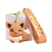 Chaveiro Eevee Evolution Set Com Pelúcia Flareon, Jolteon E Vaporeon Pokémon Eeveelutions Para Fãs