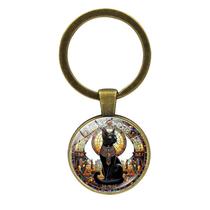 Chaveiro egípcio Bastet Cat, design vintage, itens colecionáveis