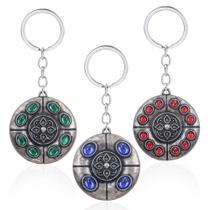 Chaveiro Elden Ring Chaveiro âmbar vermelho, verde e azul