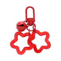 Chaveiro Elegante Com Pingente De Estrela De Cinco Pontas Em Cores Doces Para Mulheres E Meninas,