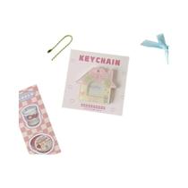 Chaveiro Em Forma De Mini Casa Com Porta-Fotos Para Meninas, 1 Polegada