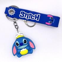 Chaveiro Emborrachado 3D Stitch - Silicone Adorável
