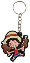 Chaveiro Emborrachado One Piece Piratas Monkey D. Luffy Comendo - CH-SXF-ONEPIECELUFFYCOMENDO