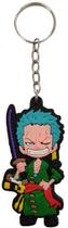 Chaveiro Emborrachado One Piece Roronoa Zoro com Espada Enma - CH-SXF-RORONOAZOROENMA