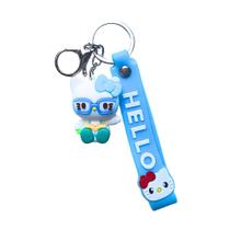 Chaveiro Emborrachado Personagem Hello Kitty Sanrio 3D Super Fofo Pingente Lembrancinha Colecionavel Mochila