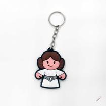 Chaveiro Emborrachado Star Wars Personagem:Léia