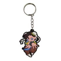 Chaveiro Emborrachado Street Fighter Chun Li - CH-SXF-CHUNLI