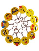 Chaveiro Emoji Whatsapp emoticon Kit Com 12 peças - Bijuterias Firmesa