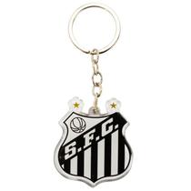 Chaveiro escudo time acrílico 5cm - santos Chaveiro escudo time acrílico 5cm - santos