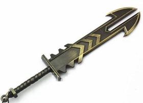 Chaveiro Espada Jarvan OURO LOL Chaveiro Espada Jarvan OURO LOL