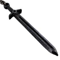 Chaveiro Espada Medieval De Metal Cinza Tenda Medieval Cinza
