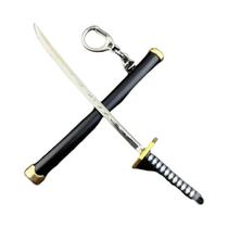 Chaveiro Espada Samurai Mini Roronoa Zoro Anime Bainha Chaveiro Katana Fivela Cosplay Presente Para