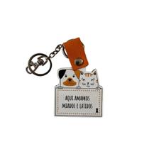 Chaveiro Especial Miados e latidos Amanhã te conto um segredo Chaveiro Especial Miados e latidos Amanhã te conto um segredo