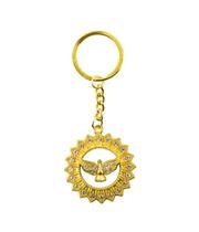 Chaveiro Espírito Santo Aura Prateada ou Dourada 4cm