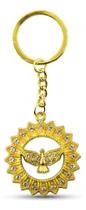 Chaveiro Espírito Santo Dourado Strass Metal Religioso Dourado Chaveiro Espírito Santo Dourado Strass Metal Religioso Dourado