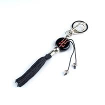 Chaveiro Exu Tridente Preto em Murano 15 cm Chaveiro Exu Tridente Preto em Murano 15 cm