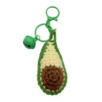 Chaveiro feito à mão em crochê e abacate em pelúcia de 9,5 cm Chaveiro feito à mão em crochê e abacate em pelúcia de 9,5 cm