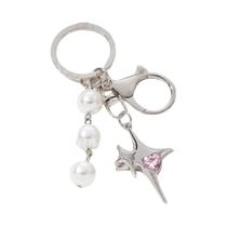 Chaveiro Feminino Y2K Com Coração, Borboleta E Estrela Em Esmalte Prateado Joia Da Moda, Presente