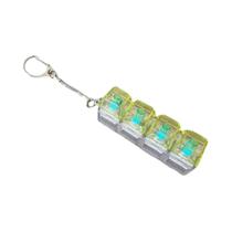 Chaveiro Fidget Com Teclado LED Pastel, 4 Botões, Brinquedo Colorido Para Alívio Do Estresse Para