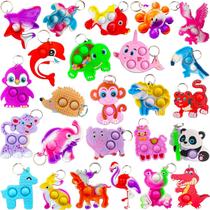 Chaveiro Fidget mypush popo Zoo Animal Christmas Party 25 unidades Chaveiro Fidget mypush popo Zoo Animal Christmas Party 25 unidades