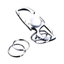 Chaveiro Fidget Spinner Masculino Em Aço Inoxidável Com Design Criativo Para Chave De Carro