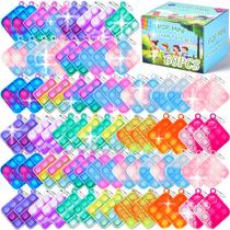 Chaveiro Fidget Toys BicMan Mini Pop 78 unidades para crianças e adultos