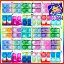 Chaveiro Fidget Toys ONKULL Pop, 30 unidades para crianças e adultos Chaveiro Fidget Toys ONKULL Pop, 30 unidades para crianças e adultos