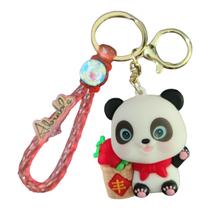 Chaveiro Fofinho Panda Emborrachado Realista 3D Grande 52