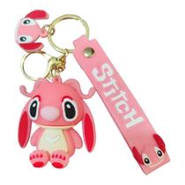 Chaveiro Fofinho Stitch Emborrachado Realista 3D Grande 17